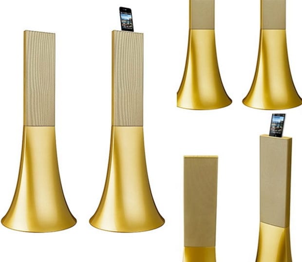 Parrot ‘Ancient Gold’ Zikmu speakers by Philippe Starck