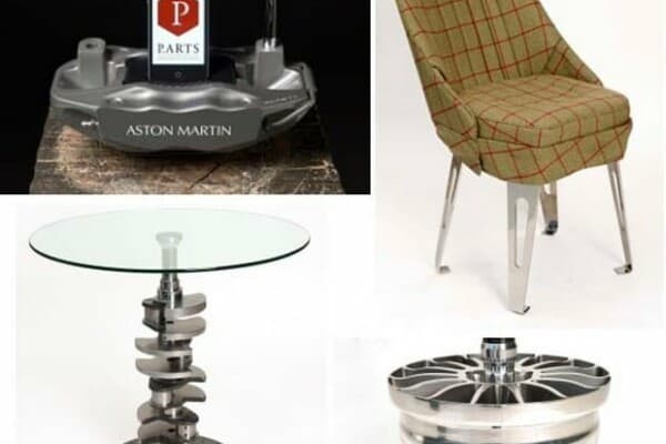 Bespoke ‘upcycled’ Aston Martin furniture 1