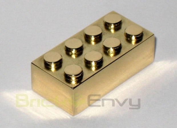 14k Solid Gold LEGO Employee Brick 2×4 Brick