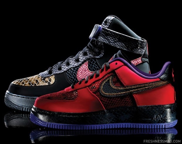 Hassy racket Symposium Nike Air Force 1 “Year of the Snake” Pack