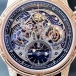 Louis Moinet Memoris 'Red Eclipse' Chronograph Engraved Pink Gold