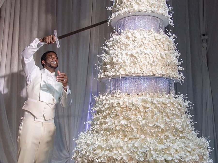 Gucci Mane And Keyshia Ka’oir wedding cake